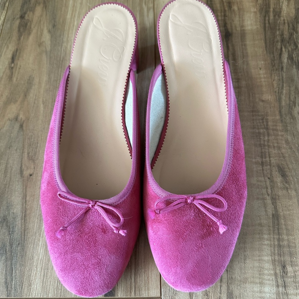J. Crew Women's Pink Kate Block-heel Ballet
Mules 11 Vintage Raspberry